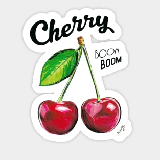 Cherry boom, boom! Sticker